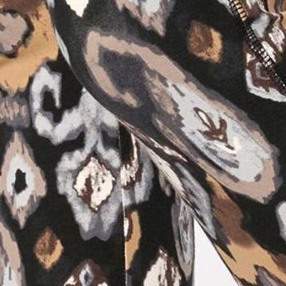 Not Available Women's Pants Sz L Denim & Co. Active Printed Duo Black A647731 - Picture 2 of 7